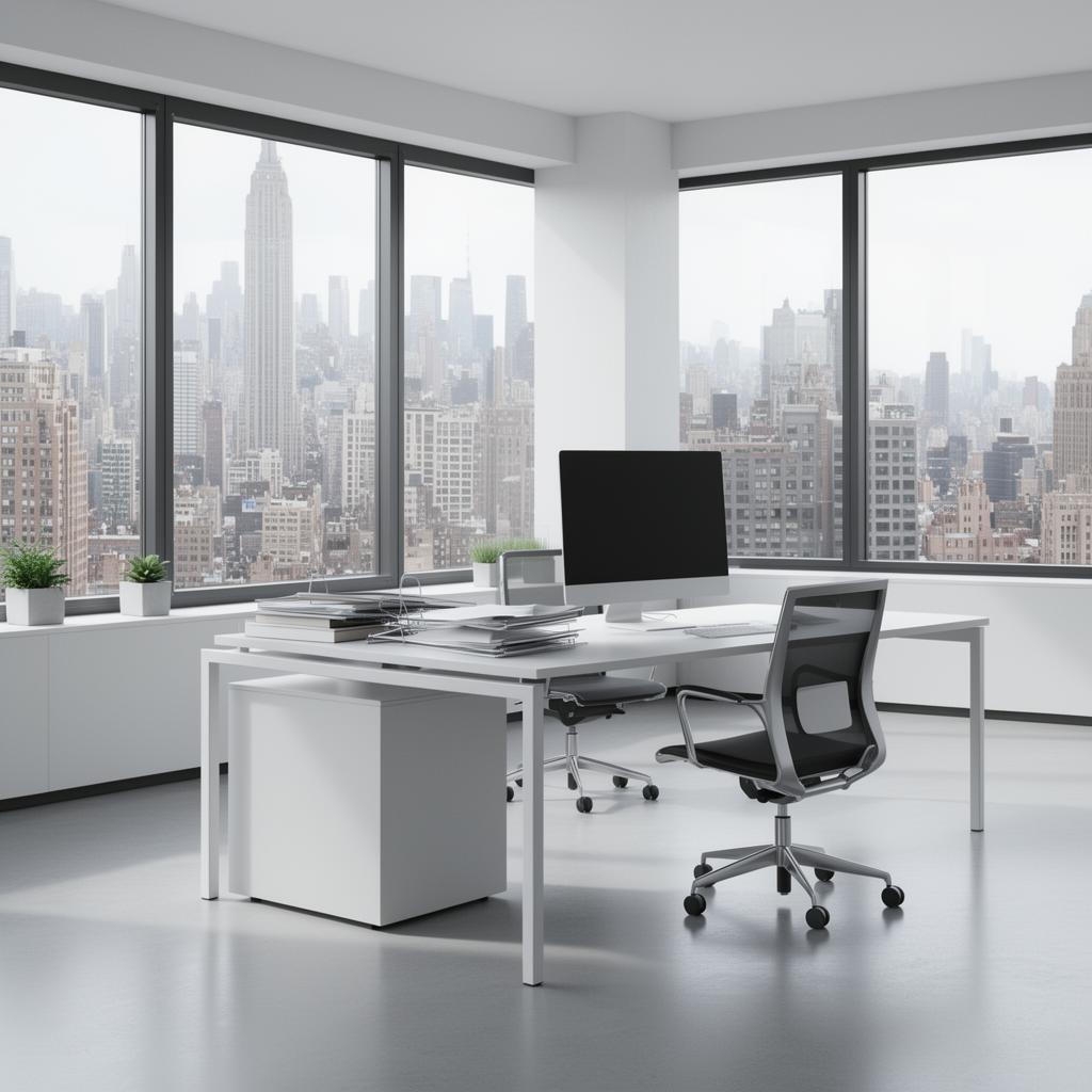 Clean modern office space in Manhattan